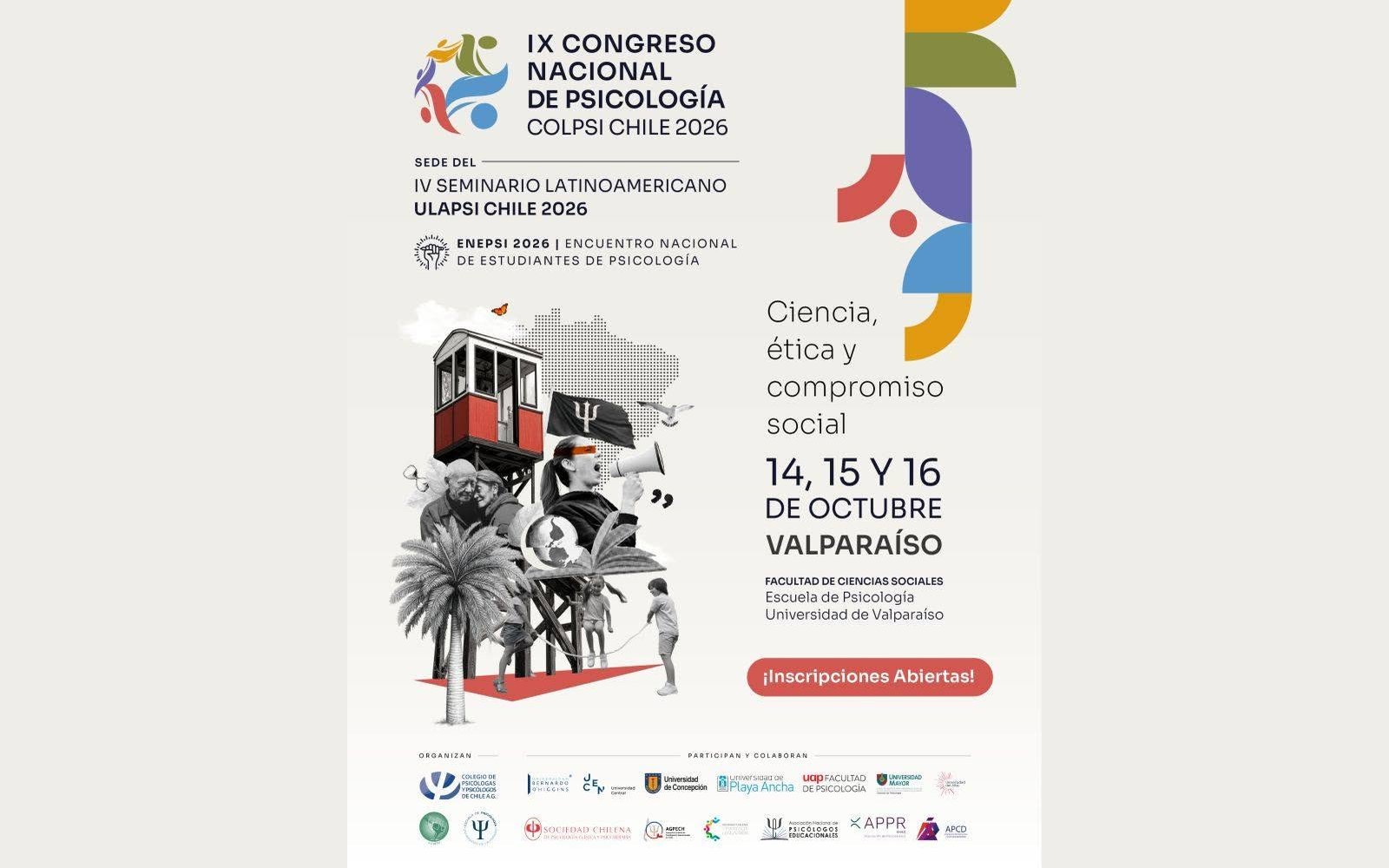 IX Congreso Nacional de Psicología COLPSI Chile 2026